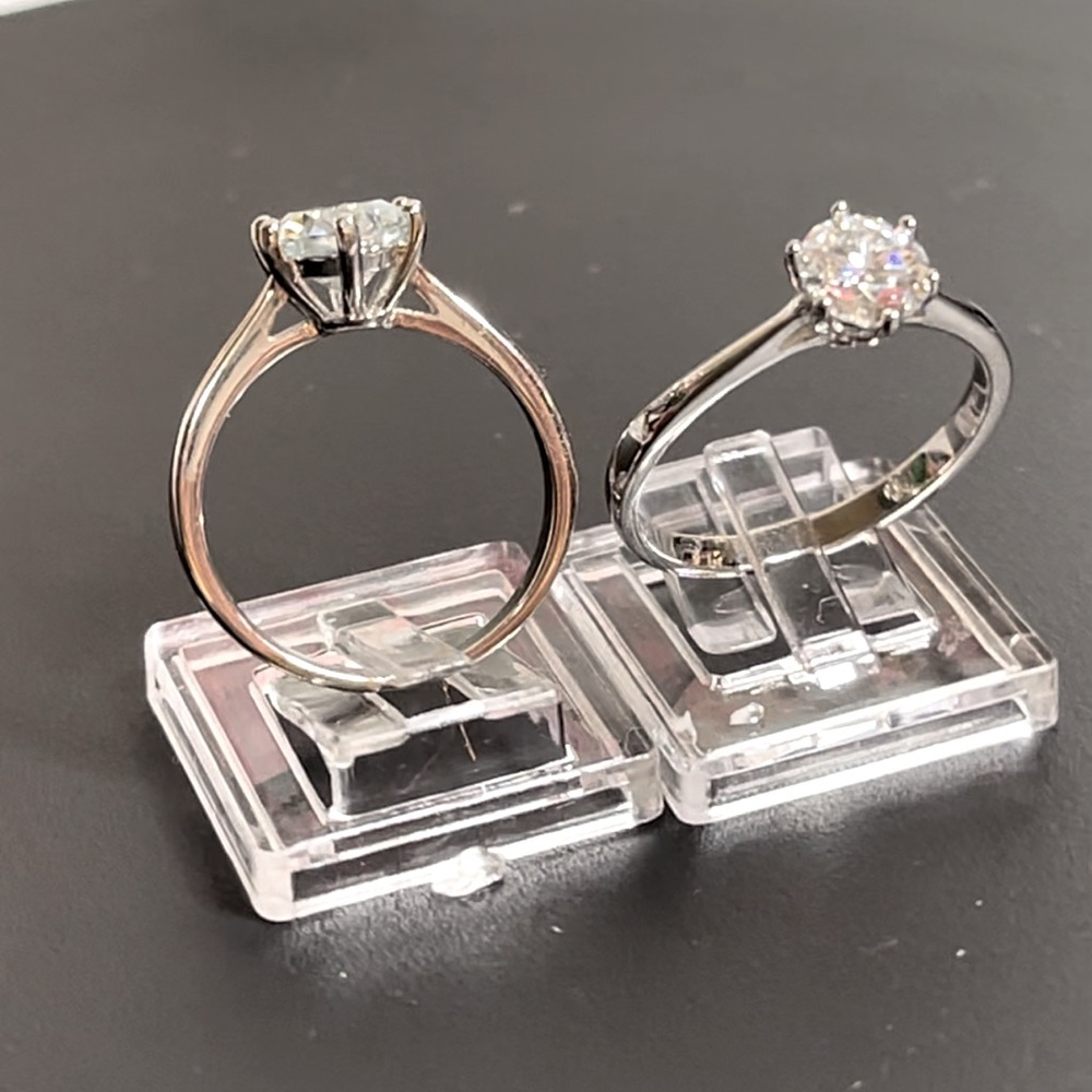 1 Ct Certified Moissanite Round Brilliant Cut Solitaire in .925 Silver